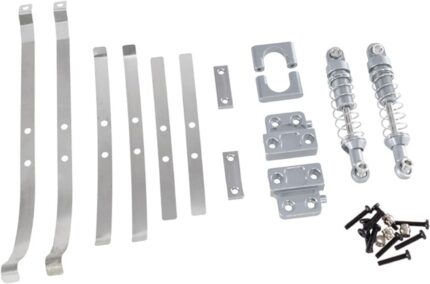 Metal Upgraded Parts Upgrades Kits Professional RC Car Truck Replace Parts Spare Parts for 1:12 Scale RC Truck MN82 LC79, Silvery