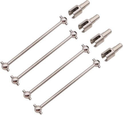 Metal 4PCS Rear Dogbone shafts & 4PCS Differential Cups RC Cars Upgrade Parts for WLtoys 144001 1/14 RC Car Truck Buggy Replacement Accessories