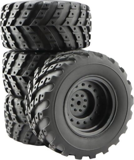 4 Packs RC Cars Tires Wheels Spare Parts 90115 for 1:12 Bruhless Brushed 903 HM121 YC300 RC Car Trucks(4 PCS)
