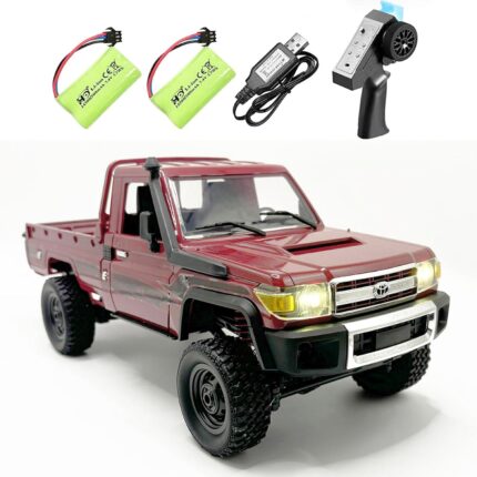 RC Rock Crawler 4x4 Remote Control Truck 1/12 RC Crawler Toyota Land Cruiser MN82 Off Road Pickup RTR All Terrain Car Full Proportional 2.4GHz 280 Motor Upgrade Chassis 2 Batteries Adult