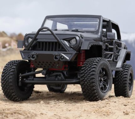1/12 RC Crawler RTR, MN-128 Off-Road Truck, 4x4 RC Rock Crawler with 2.4G Remote Control RC Jeep Car Model for Adults Hobby Gifts (Black)