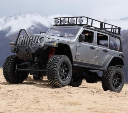 1/12 RC Crawler RTR, MN-128 Off-Road Truck, 4x4 RC Rock Crawler with 2.4G Remote Control RC Jeep Car Model for Adults Hobby Gifts (Gray)