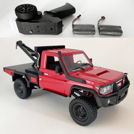 MN82T RC Truck with Crane 1/12 RC Crawler Off Road Remote Control Rock Crawler 4x4 Off Road Pickup RTR All Terrain 280 Motor Proportional Throttle Steering 2 Speed Hobby Toy for Adult